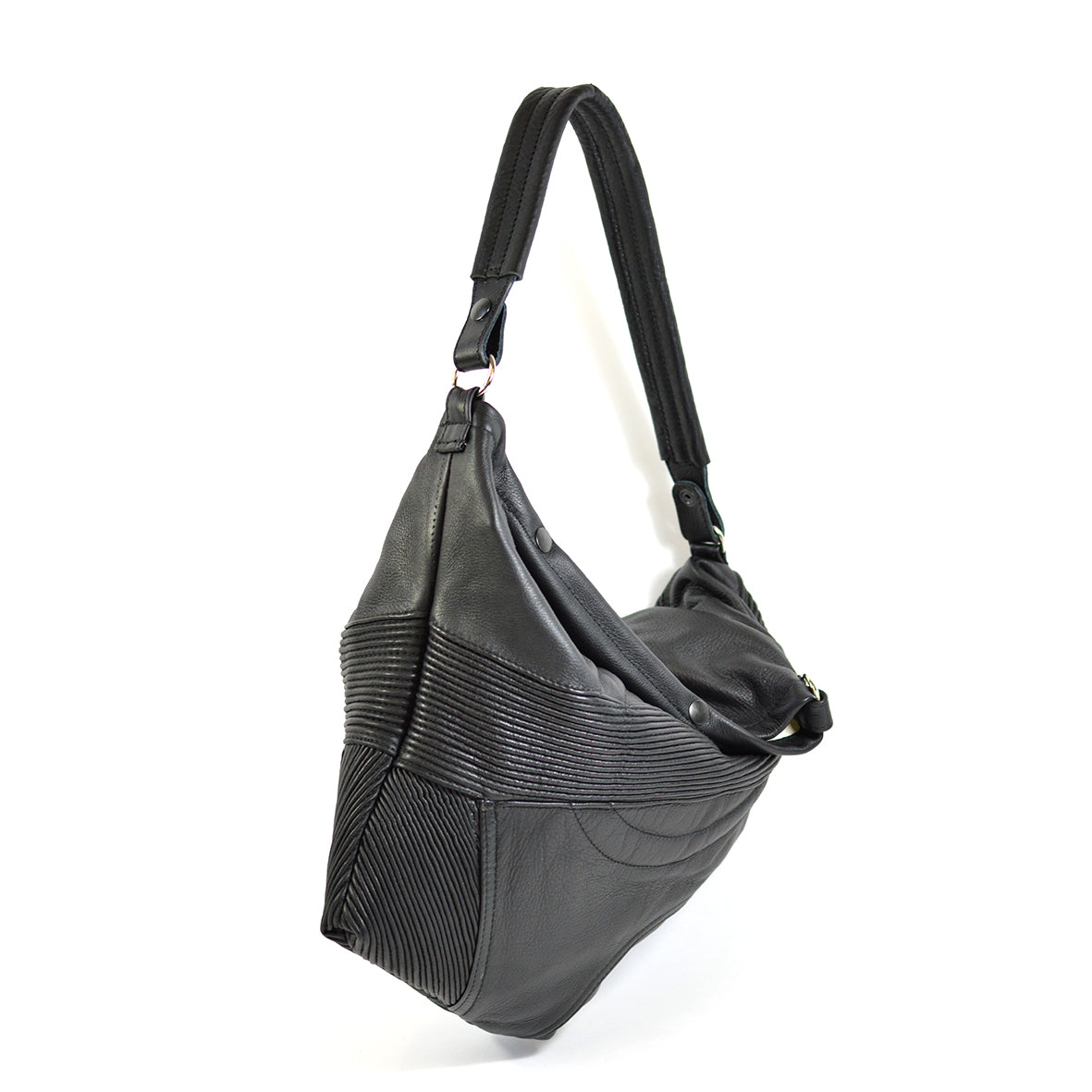 leather biker hobo bag - delacyonline - 2