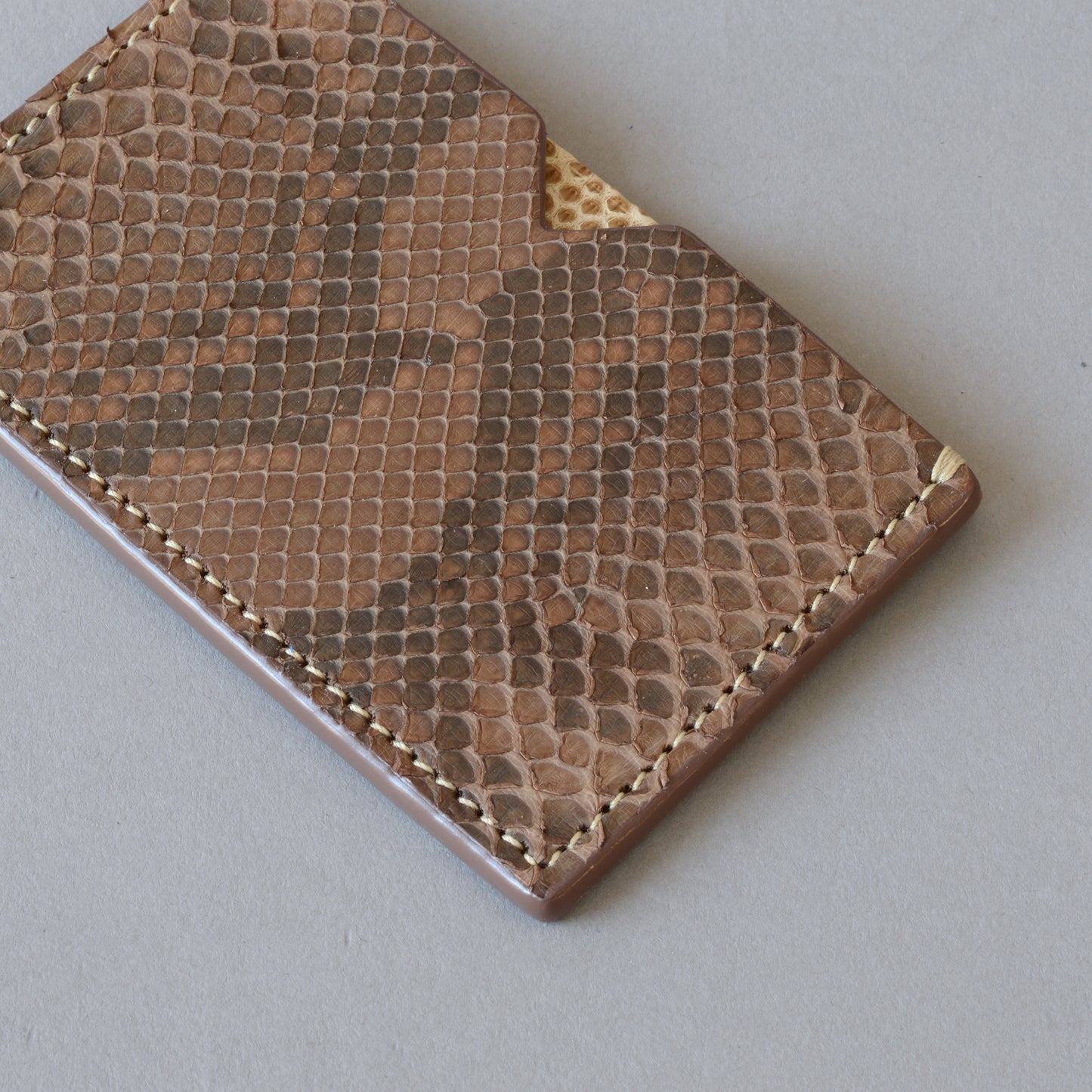 Card Wallet Brown Python