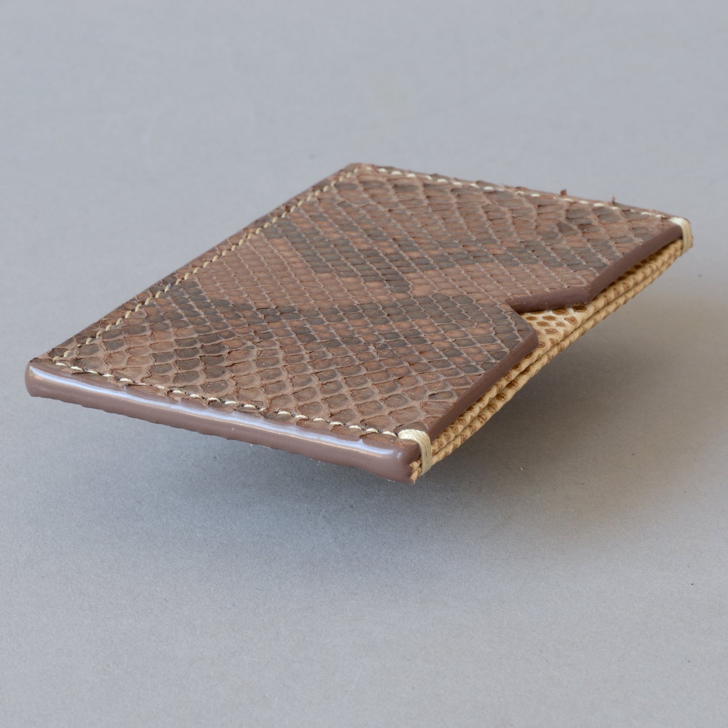 Card Wallet Brown Python
