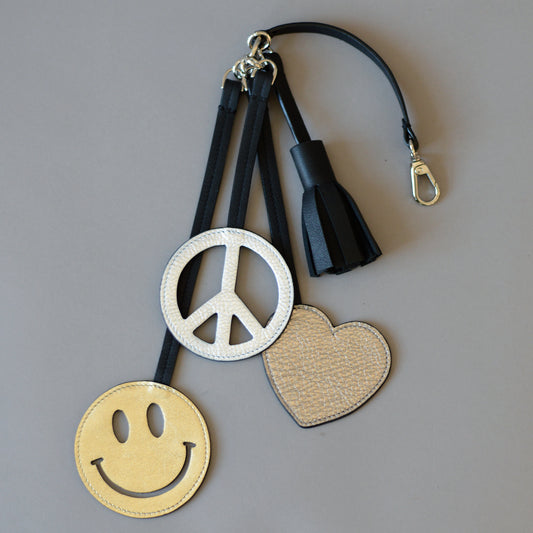 Bag Charm Quartet Black Gold