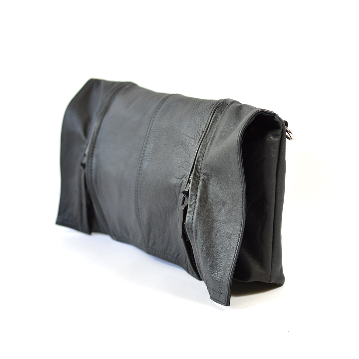 leather biker shoulder bag - delacyonline - 4
